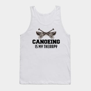 Canoeing Is My Therapy Tank Top